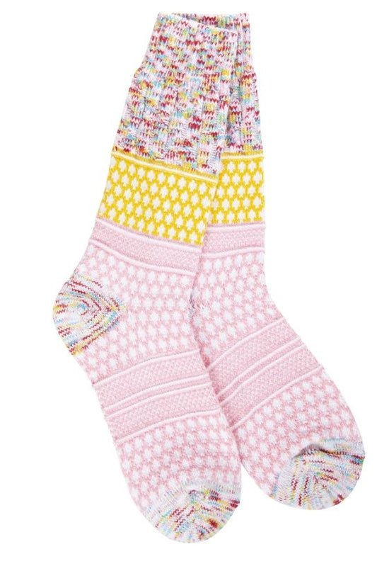 World's Softest Socks - Whimsical Gallery Textured Crew - Whimsical Multil