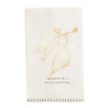 Mud Pie - Tea Towel - White Christmas Stripe Hem - Findlay Rowe Designs