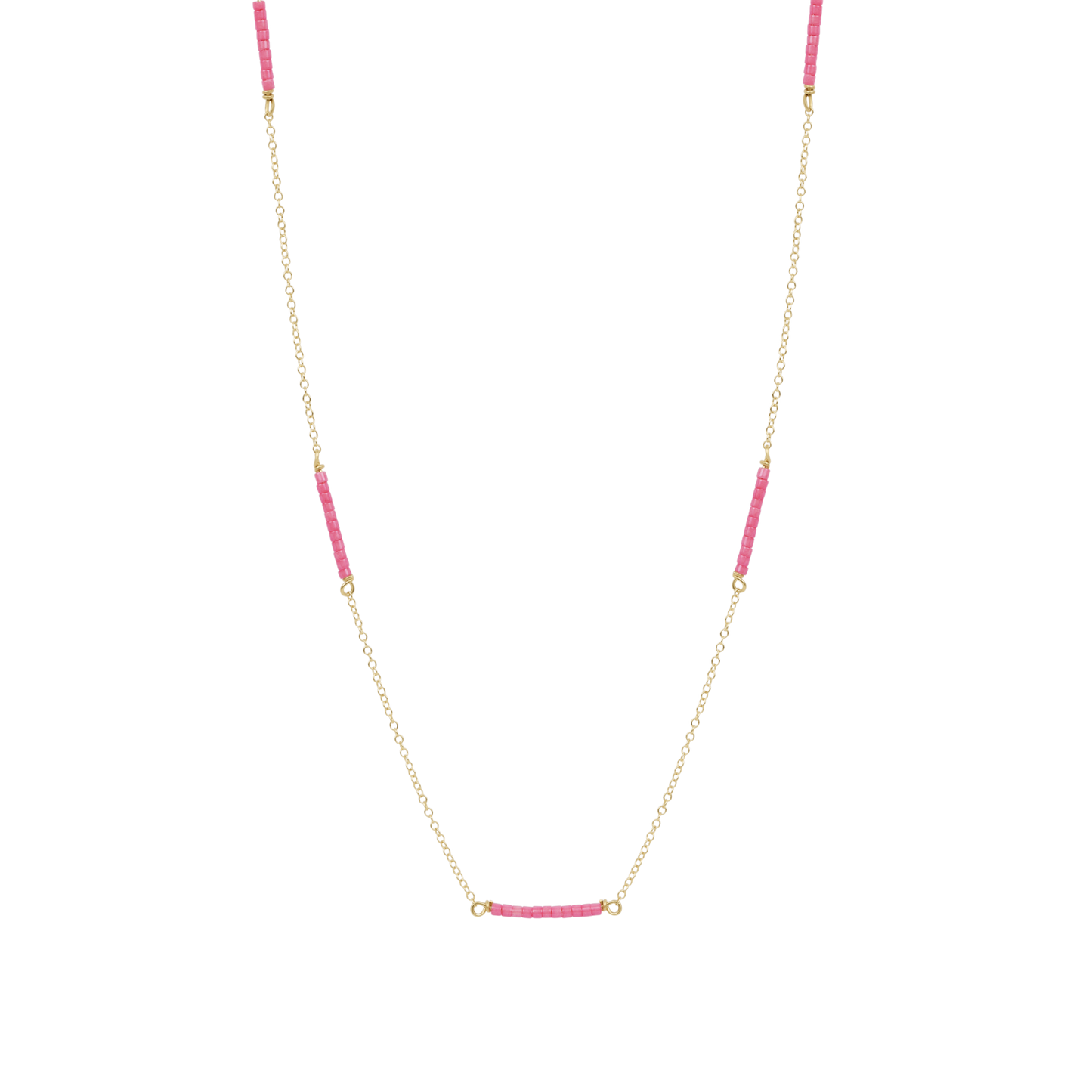 15" Choker Simplicity Chain Gold - Hope Bliss - Bubble Gum - Findlay Rowe Designs