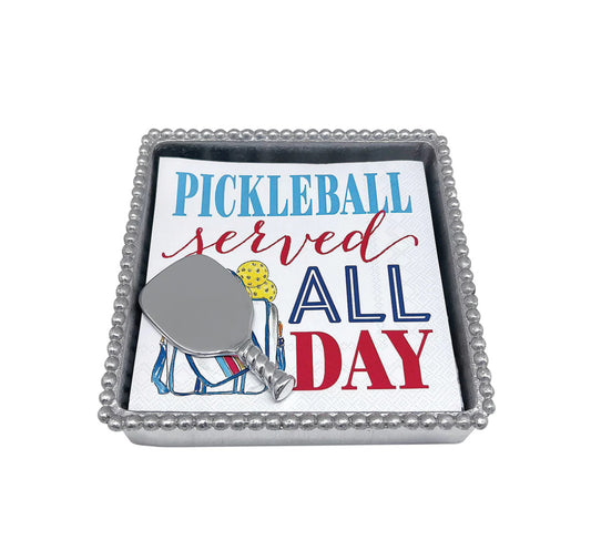 Mariposa- PICKLEBALL BEADED NAPKIN SET