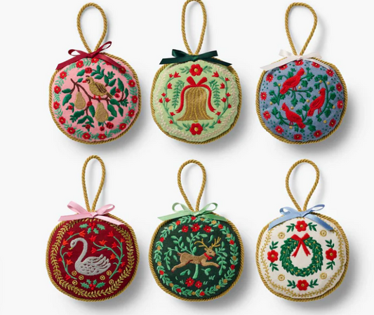 Rifle Paper Company - Embroidered Ornament