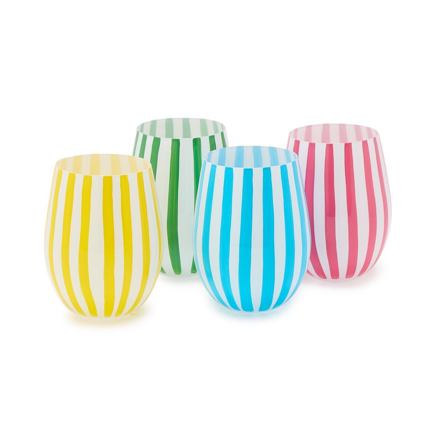 Stemless Wine - 16oz Celebration Stripe - Findlay Rowe Designs