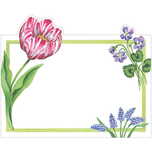 Caspari - Place Cards - Floral Majolica - Findlay Rowe Designs
