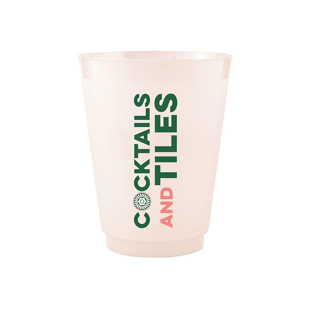 Frosted Party Cups - Cocktails and Tiles - Set of 8 - Findlay Rowe Designs