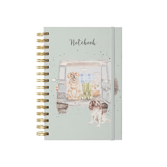 Journal - Spiral Bound - 'Paws for a Picnic' Labrador Spaniel - Findlay Rowe Designs