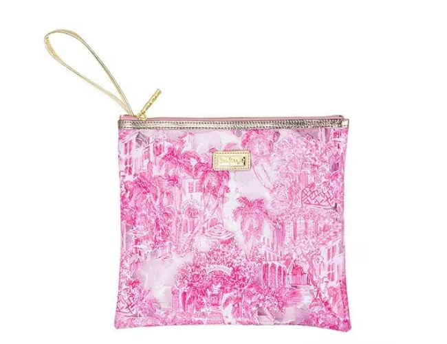 Lilly Pulitzer -Beach Day Pouch in Palm Beach Toile - Findlay Rowe Designs