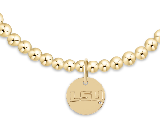 Enewton - ECollegiate Classic Gold 3mm Bracelet - LSU Disc. - Findlay Rowe Designs