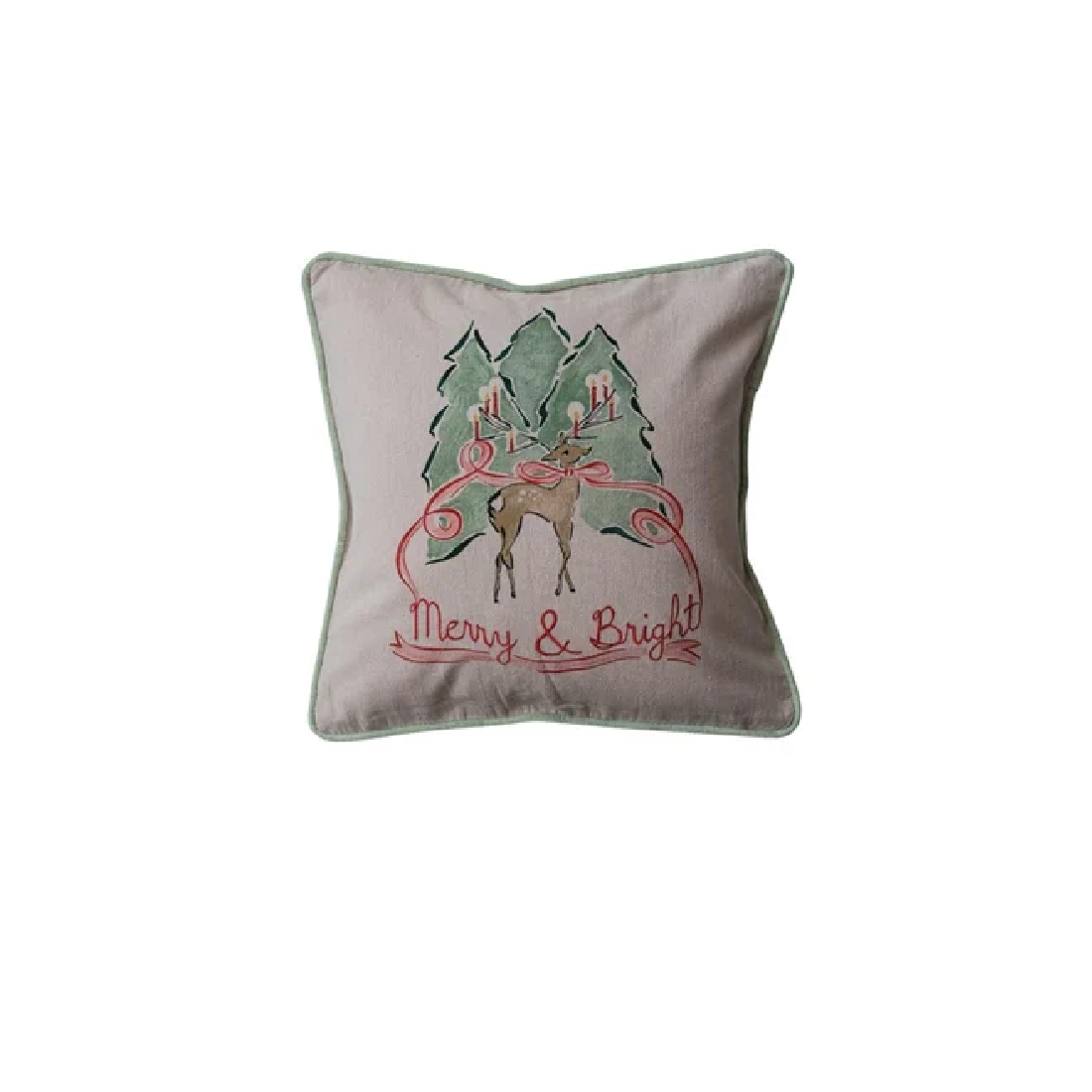 Pillow - Christmas Chambray - Deer Assorted - Findlay Rowe Designs