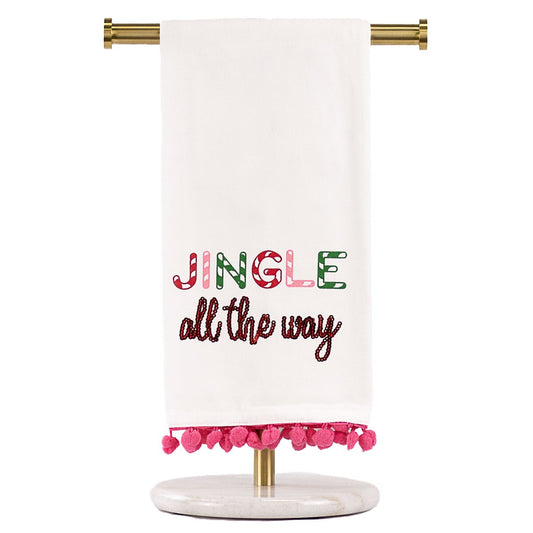 Towel - Jingle All The Way - Pom Pom - Findlay Rowe Designs