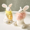 Easter Bunny with Egg and Feather Boa - Findlay Rowe Designs