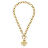 Susan Shaw - Necklace - Cross Toggle Necklace - Gold - Findlay Rowe Designs