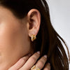 Julie Vos - Earrings - Stardust Triple Hoop - Gold - Findlay Rowe Designs