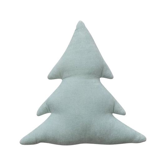 Pillow - Tree Shape Velvet - Mint