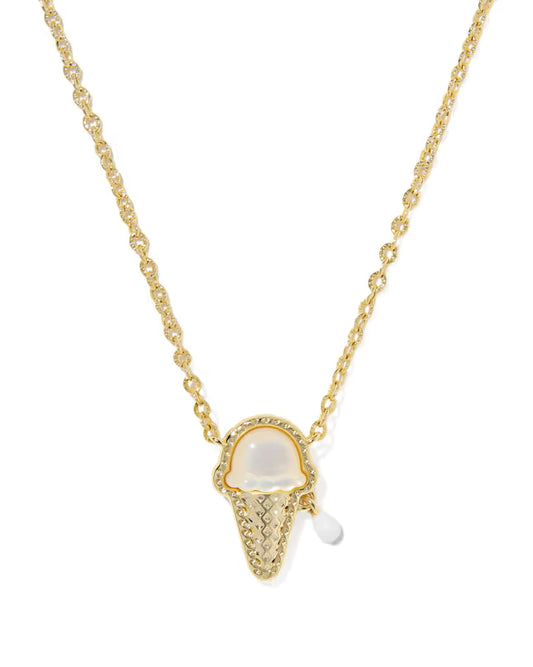 Kendra Scott - Necklace -    Ice Cream Gold Short Pendant - Findlay Rowe Designs