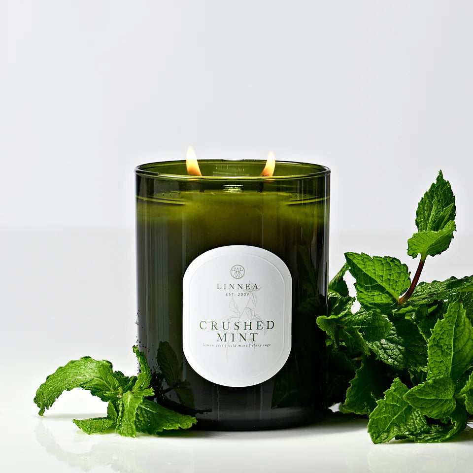 Linnea - 2-Wick Candle - Crushed Mint - Findlay Rowe Designs