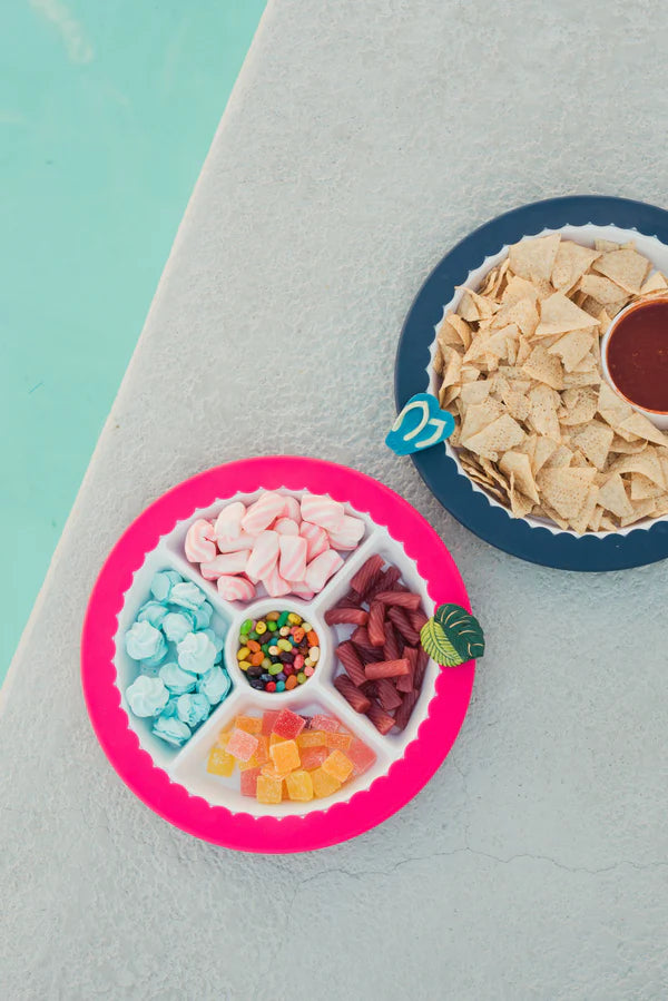 Nora Fleming - Base - Pinstripes Melamine Divided Dish - MEL16B - Findlay Rowe Designs