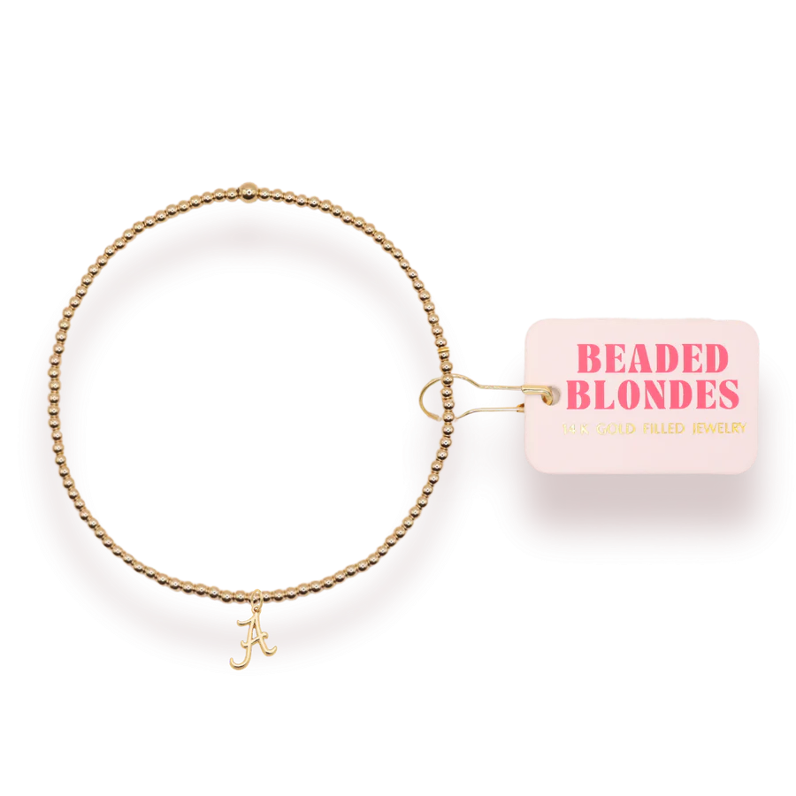 Beaded Blondes - Bracelet - Gold - Collegiate Charm