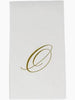 Caspari - Guest Towel Napkin - White Pearl-Paper Linen Napkin - Monogram - Findlay Rowe Designs