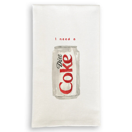 Towel - I need a diet Coke - Findlay Rowe Designs