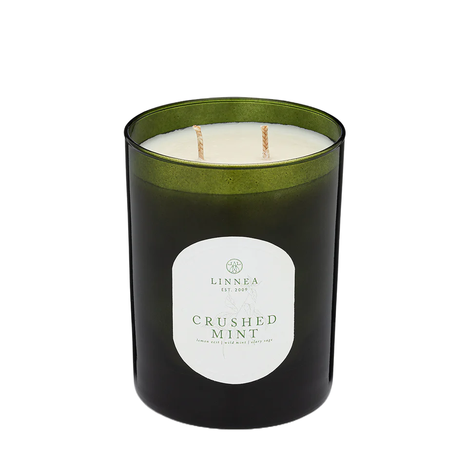 Linnea - 2-Wick Candle - Crushed Mint - Findlay Rowe Designs