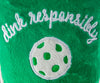 Dog Toy - Pickleball Paddle - Green Stripe - Findlay Rowe Designs
