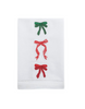 Mud Pie - Christmas Embroidered Towel - Bows