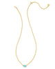 Kendra Scott - Necklace - Cailin Gold Pendant - Aqua Crystal - Findlay Rowe Designs