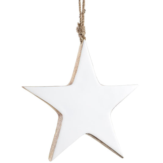Ornament - 7.5" Star Ornament  White
