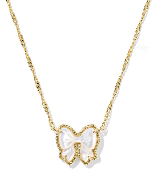 Kendra Scott - Necklace - Haley Gold Bow -  Short Pendant