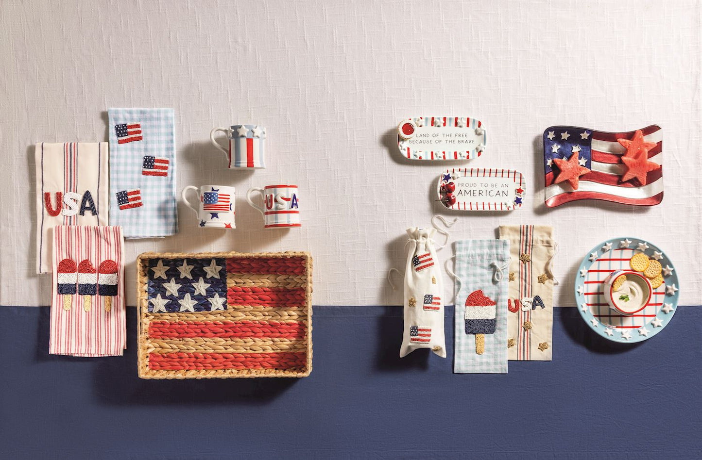 Mud Pie - Towel - Beaded Americana - Findlay Rowe Designs