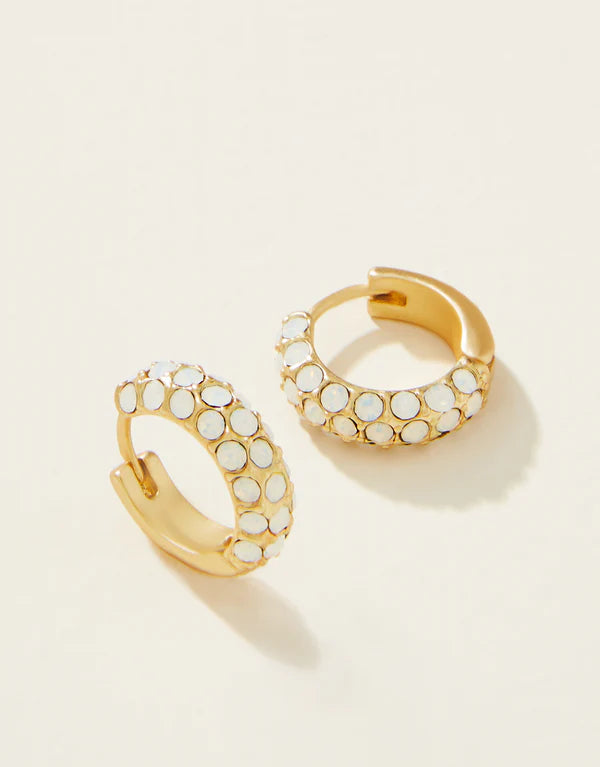 Spartina - Earrings - Cristal Pavé Hoop