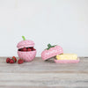 Butter Dish - Strawberry Shaped