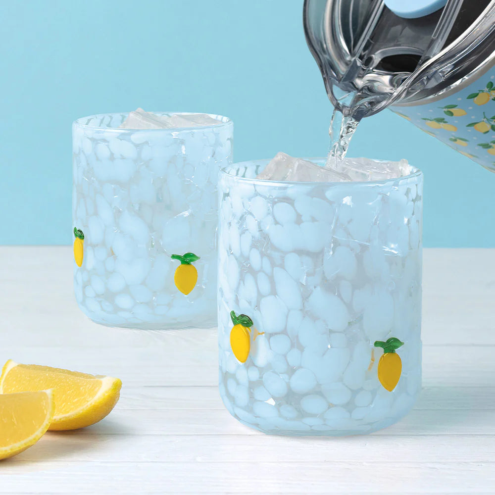 Swig - Lemon Meringue - Handblown Glass - 17oz - Findlay Rowe Designs