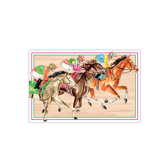 Rosanne Beck - Placemat - Derby Racehorse Trio - Findlay Rowe Designs