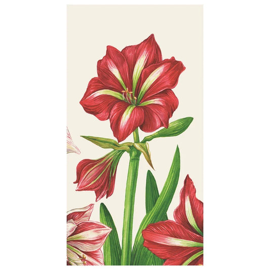 Hester & Cook - Guest Towel Napkin - Amaryllis Blooms - Findlay Rowe Designs