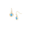 Natalie Wood - Earring - Strata Mini Drop - Blue Chalcedony