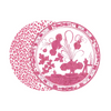 Beatriz Ball - Placemats - Faenza & Leopard Reversible - Pink - Findlay Rowe Designs
