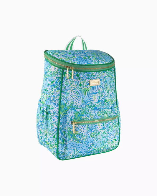 Lilly Pulitzer -Backpack Cooler in Hydra Blue Dandy Lyons