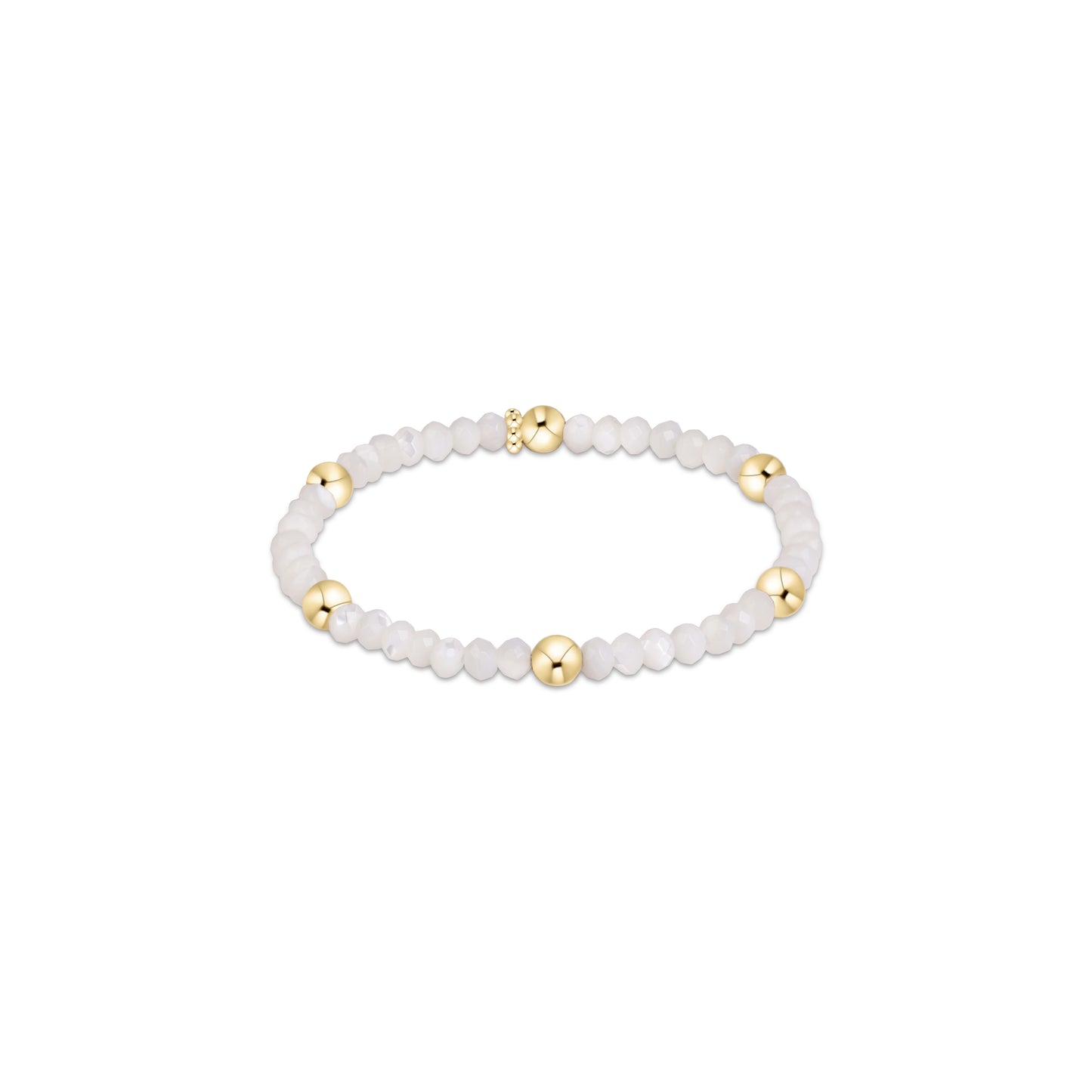 Enewton - Extends - Presence Gemstone 4mm Bracelet - Mother Of Pearl