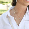 Natalie Wood- Adorned Pearl Drop Necklace in Gold