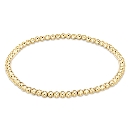Enewton- egirl classic gold 3mm bead bracelet