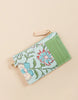 Spartina - Slim Card Coin purse Hamilton Floral Block Print Seafoam - Findlay Rowe Designs