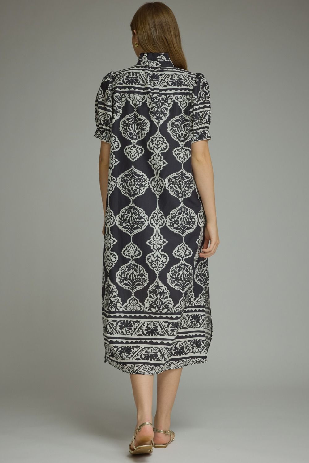Entro - Dress - Maxi Ornamental - Black - Findlay Rowe Designs