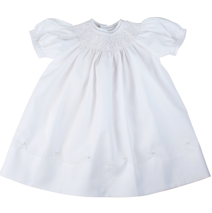 Feltman Brothers - Girls - Dress White Pearl Midgie - 9mo - Findlay Rowe Designs