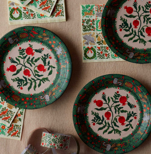 Rifle Paper Co - Salad Plate - Christmastide