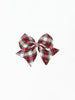 Mary Square - Magnetic Fabric Bow - Holiday Plaid
