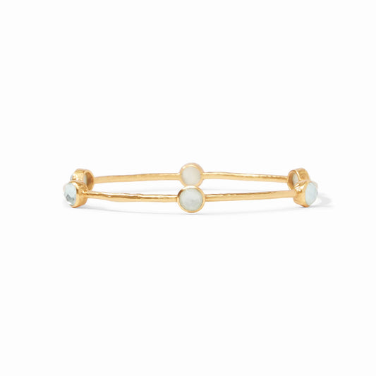 Julie Vos - Milano Luxe Bangle - Aquamarine Blue- Medium - Findlay Rowe Designs