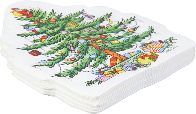 CR Gibson - Luncheon Napkins - Spode Pinecone Die Cut