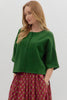 Cardigan - 3/4 Sleeve - Amazon Green - Findlay Rowe Designs
