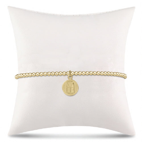 Enewton -Classic Gold 2mm Bead Bracelet - be you- Small Gold Disc - Findlay Rowe Designs